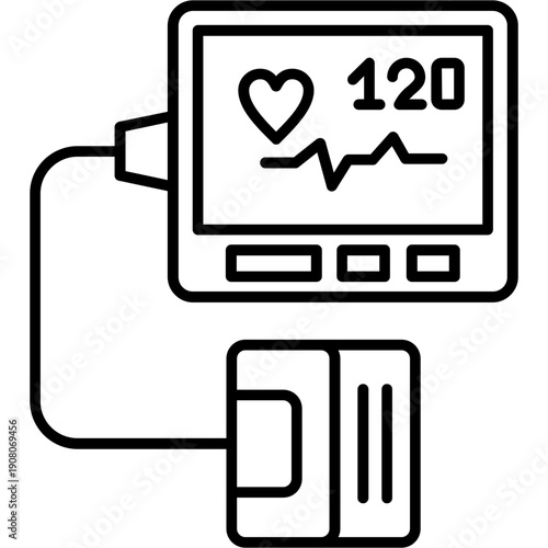 Blood Pressure Monitor Icon