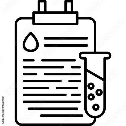 Blood Test Report Icon