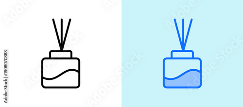 Aromatherapy whiteblue icon