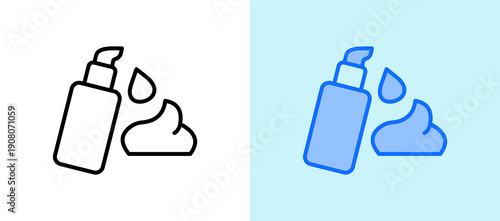 Lotion whiteblue icon