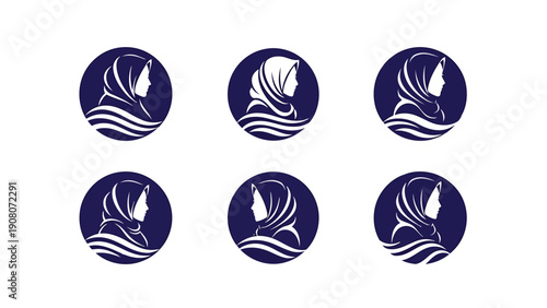 Collection of icons depicting various bird species in flight and perched positions