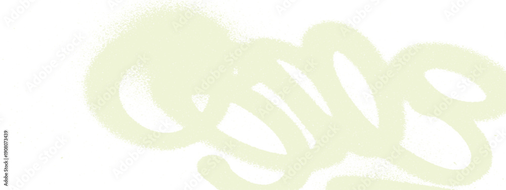 Fototapeta premium Abstract light green brush strokes on a white background.