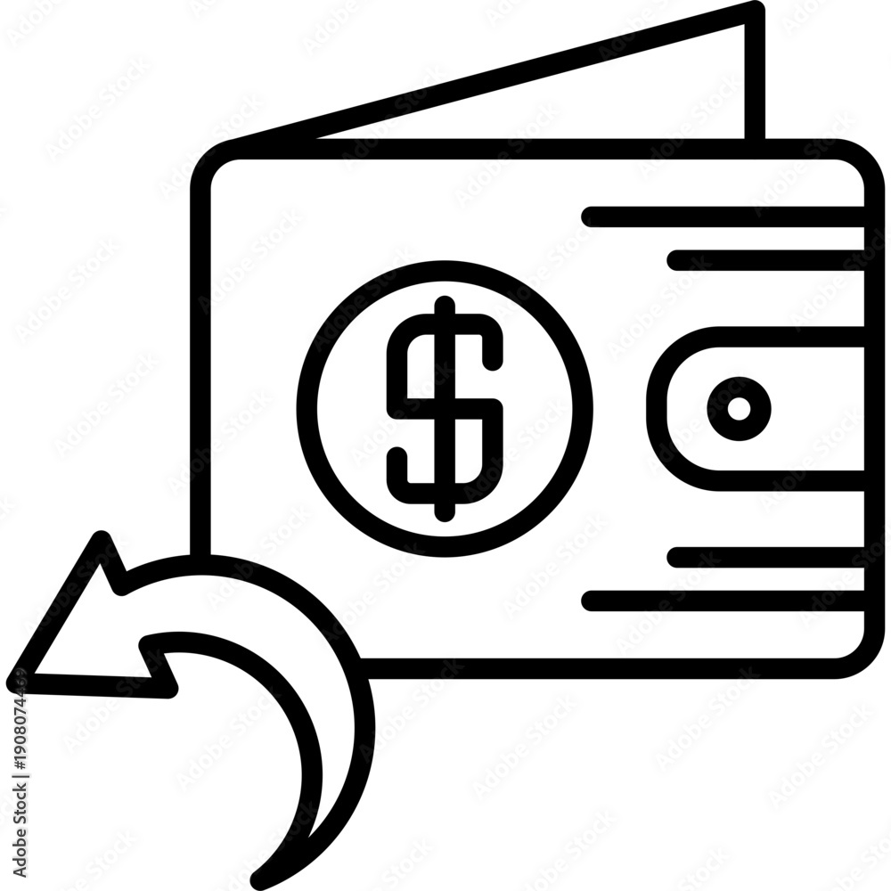 Obraz premium Refund Money Icon