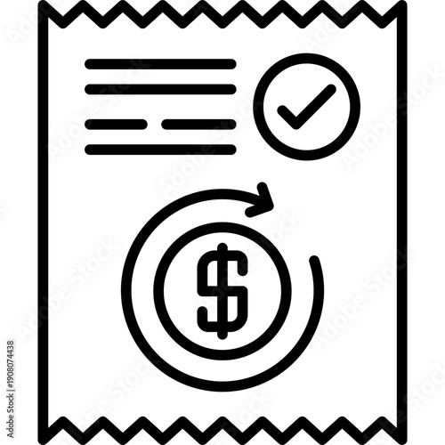 Refund Receipt Icon