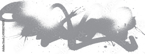 Graffiti spray paint splash abstract art.