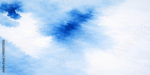 Beautiful blue sky background featuring fluffy white clouds in a bright summer cloudscape with clear sunlight and a beautiful atmosphere