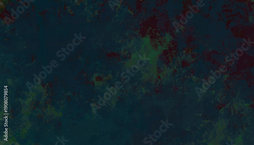 Dark abstract textured background with red and green splotches