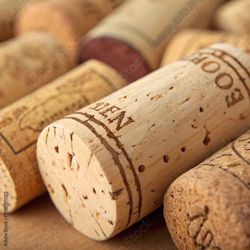 Natural Wine Cork Surface Macro Texture