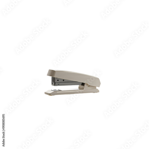Black Stapler Rests on a Clean White Table in a Bright Office Setting During ...
