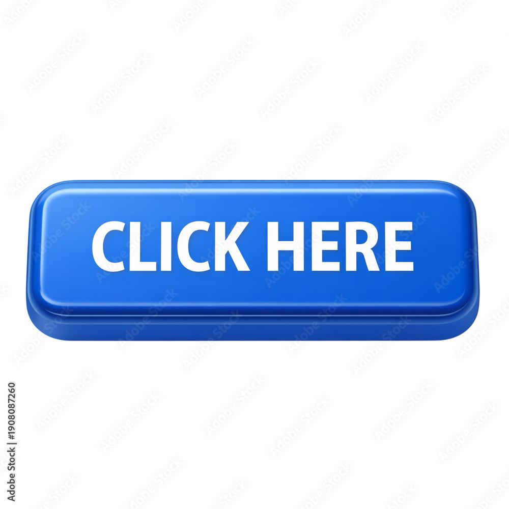 Fototapeta premium Attention-Grabbing Blue Click Here Button