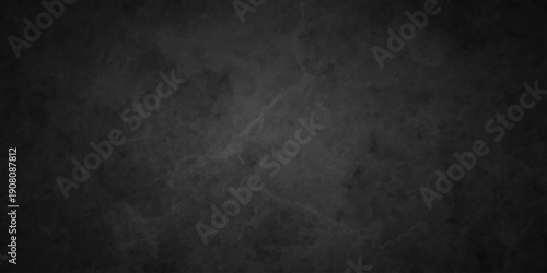Distressed rough black grunge cracked wall slate texture. Chalk board and Black board grunge backdrop background. Wall grunge backdrop rough background dark black and stone.