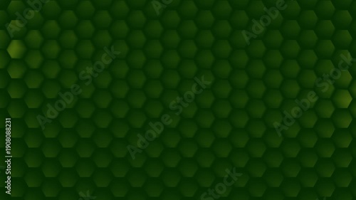 Deep dark green hexagonal repeating pattern texture abstract looped background graphic design animation