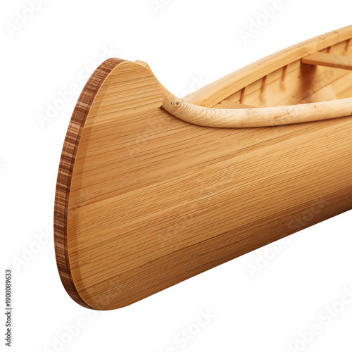 Wooden Object Displays Smooth Shape and Natural Grain in Indoor Setting Durin...