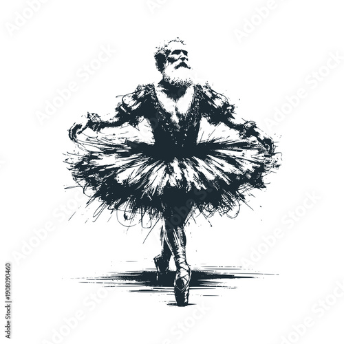 Old man becomes a ballerina