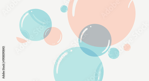 Colorful Bubbles Floating in Air.