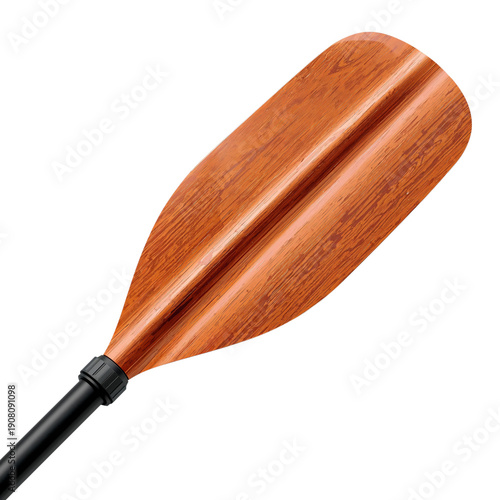 Wooden Paddle Used for Canoeing at a Lake During Summer Days