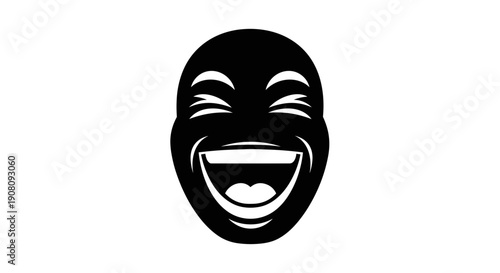 Comedy Tragedy Theater Mask Icon.