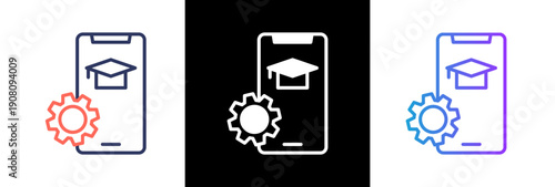 Edtech Tools lineblackgrad icon