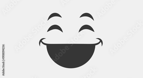 Smiling Face Emoji Simple Design 1.