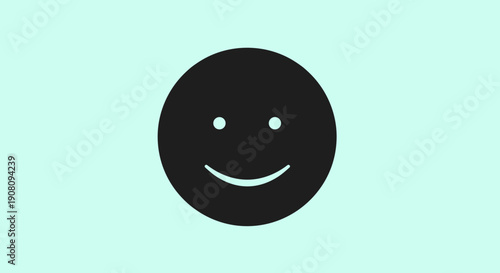 Smiling Face Emoji Simple Design.