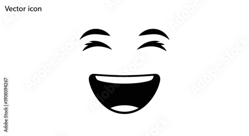 Smiling Face Icon with Eyes.