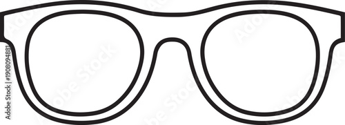 Classic sunglasses vector graphic showcasing a timeless, minimalist design perfect for various applications. 