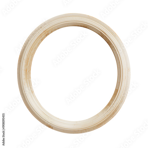 Wooden Round Frame for Display or Crafting in Natural Color and Simple Design