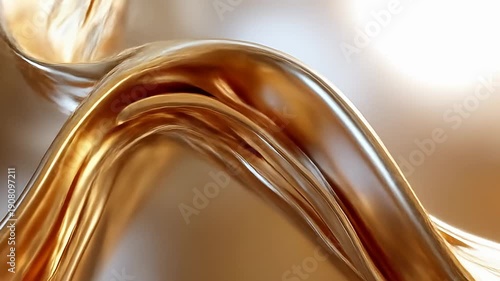 Abstract Gold Waves - A Luxurious and Elegant Background.