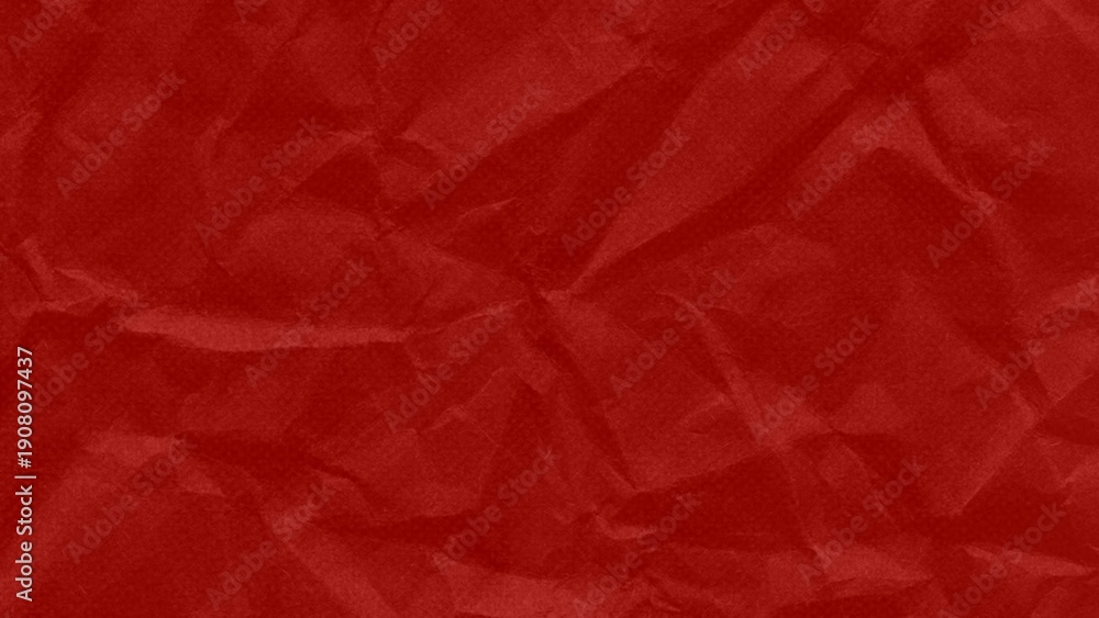 Obraz premium The red paper background is crumpled, the surface is old and creased.