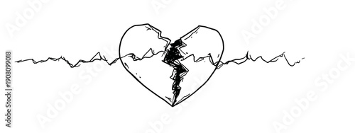 vector illustration of an abstract background with heart