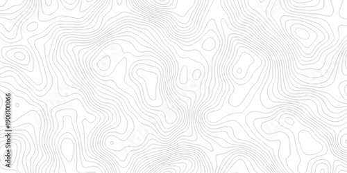 Black and white lines seamless Topographic map patterns, topography line map. Vintage outdoors style. The stylized height of the topographic map contour in lines and contours isolated on transparent.