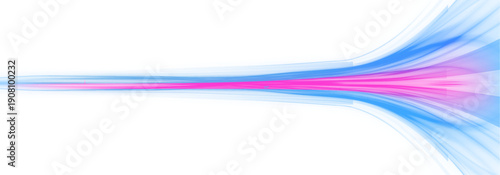 Glowing neon laser speed lines stream through city road highway traffic. Light motion wave builds futuristic energy trail and clear direction with color glow. Illustration png vector.