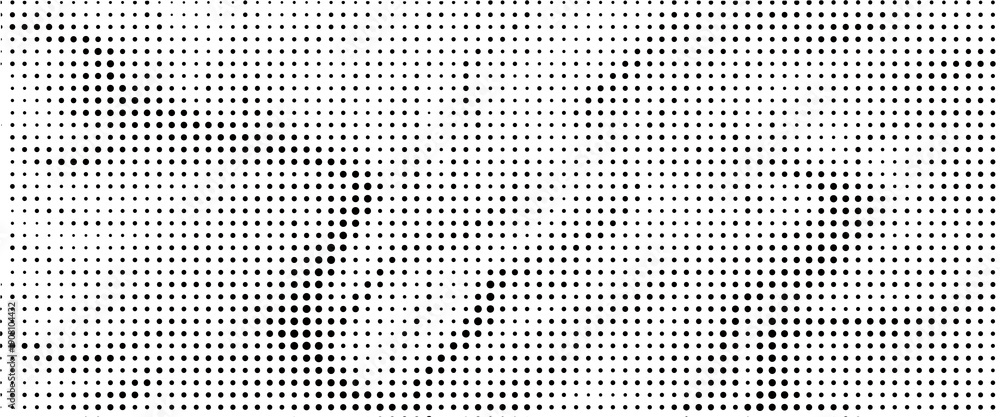 Fototapeta premium Design Dotted modern halftone gradient texture. Vanishing polka dot background. Repeating dots gradation simple abstract design