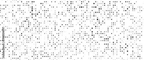 Abstract halftone wave dotted background. Fantastic monochrome texture.