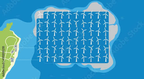Offshore Wind Farm Renewable Energy Park