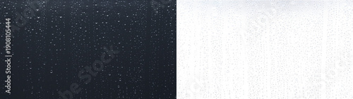 Water drops glass showing vertical rain streaks window overlay PNG transparent abstract background