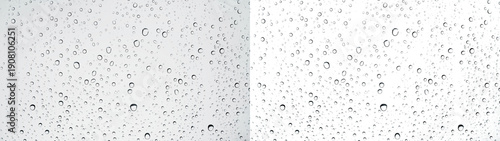 Panel kuchenny z motywem Water drops glass showing dense water drops white background overlay PNG transparent abstract background