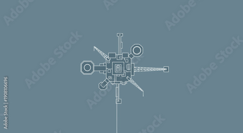 Industrial robotic arm blueprint design