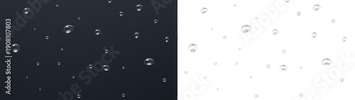 Φωτογραφία Water drops glass showing sparkling rain night overlay PNG transparent abstract