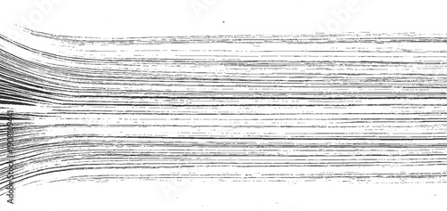 Black and white abstract pattern of curved and straight horizontal lines