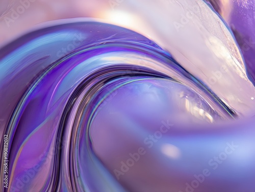 Abstract Colored Glass Texture with Translucent Light Refraction and Artistic Rainbow Surface Effect