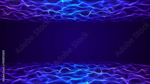Underwater ocean floor with blue water ripples and copy space for text video loop animation