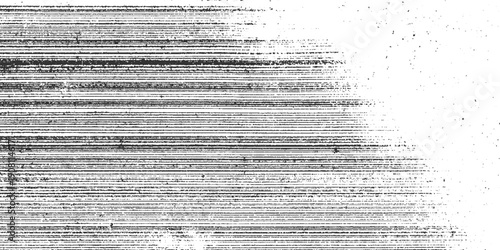 Black and white horizontal lines and speckles texture background abstract