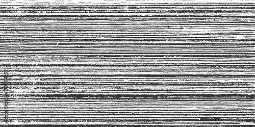 Black and white horizontal textured lines with rough edges and subtle speckling