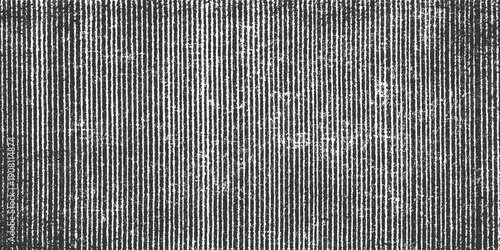 Dark grey background with vertical white distressed lines and subtle texture pattern