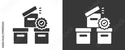 Product Icon Set Vector Collection Isolated In Black And White