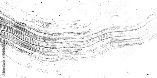 Black ink brush strokes on white paper with scattered dots abstract background calligraphy