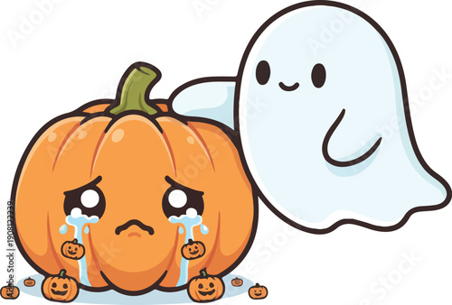 Hilarious Halloween Pumpkin Vector on Transparent Background with Funny and Festive Concept