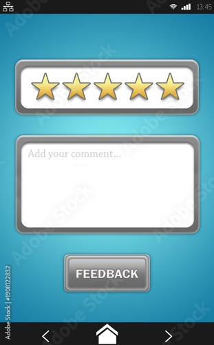 Screenshot of a rating service