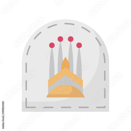Spain Stamp Vector Icon which can easily modify or edit